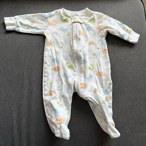 Kissy Kissy Baby Dinosaurs Zipper Footie Size 0-3 Months